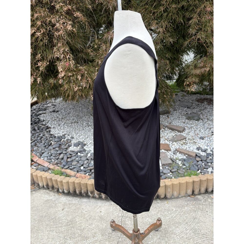 Calvin Klein Exclusive Black Sleeveless Top L Minimalist Business y2k NWOT - Picture 5 of 9